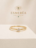 18K Gold Diamond Engagement Ring