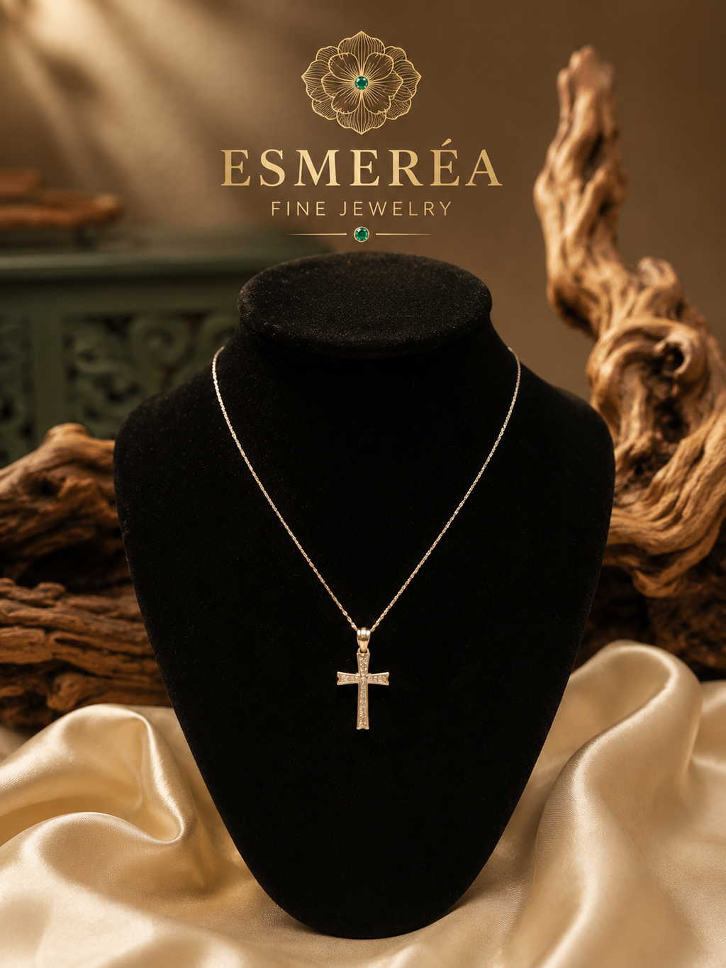 925 Sterling Silver Cross Pendant Necklace