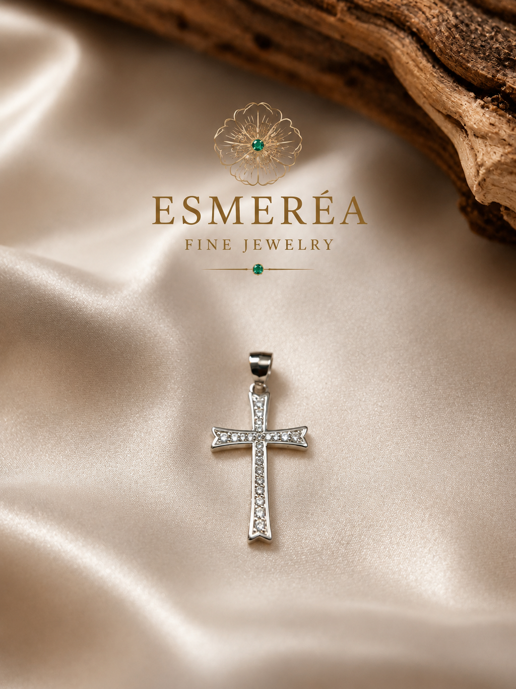 925 Sterling Silver Cross Pendant Necklace