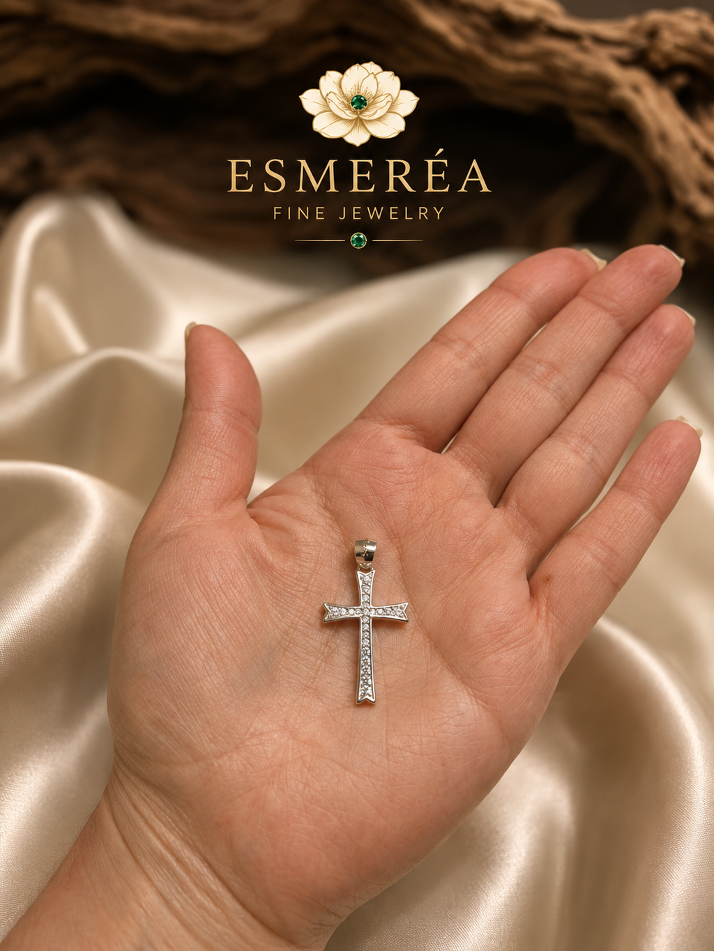 925 Sterling Silver Cross Pendant Necklace