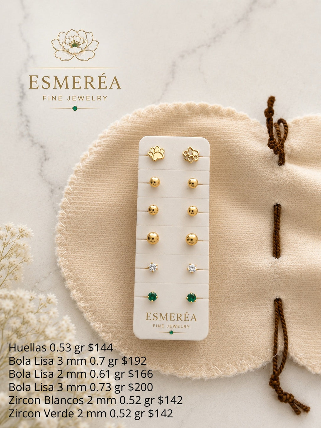 18K Gold Earrings