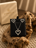 925 Sterling Silver Heart Zircon Jewelry Set