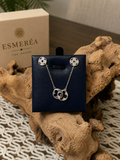 925 Sterling Silver Clover Jewelry Set